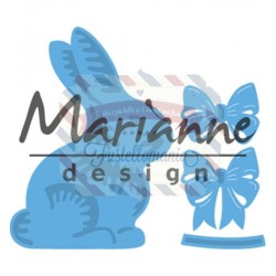 Fustella metallica Marianne Design Creatables Easter bunny with bow