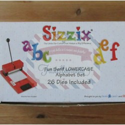 Fustella Sizzix Fun Serif Lowercase minuscolo