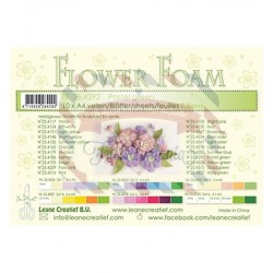 Fommy Leane Creatief per fiori 0,8 mm in fogli A4 10 pezzi colore Verde pastello