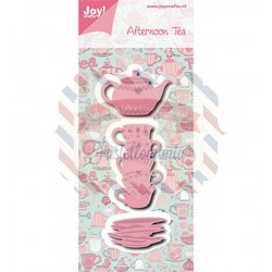 Fustella metallica Joy! Crafts Afternoon tea cups + teapot