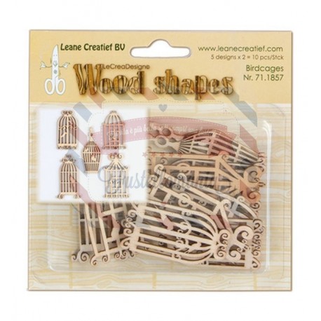 Leane Creatief Wood shapes Birdcages
