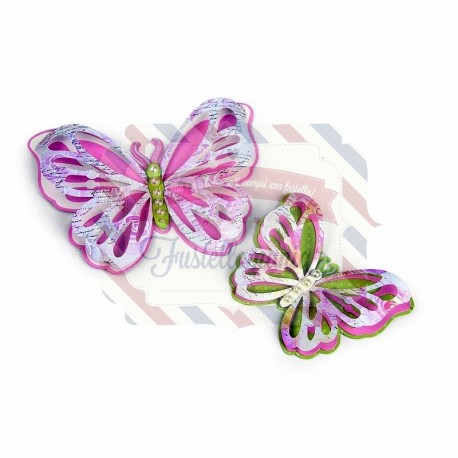Fustella Sizzix Thinlits Delicate Butterfly by David Tutera