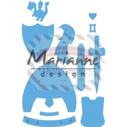 Fustella metallica Marianne Design Creatables Kim's Buddies knight