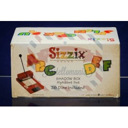 Fustella Sizzix Shadow Box Set Alfabeto