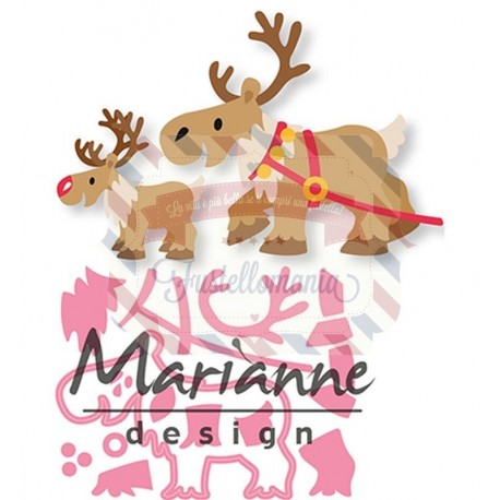 Fustella metallica Marianne Design Collectables Eline's Reindeer
