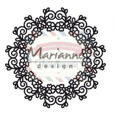Fustella metallica Marianne Design Craftables floral doily