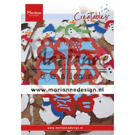 Fustella metallica Marianne Design Creatables Tiny's Frosty snowmen