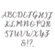 Fustella Sizzix Thinlits Alfabeto Set 28PK - Elle Upercase