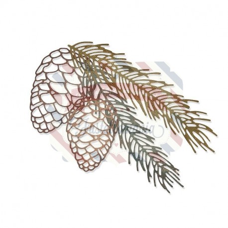 Fustella Sizzix Thinlits set 4pk pine branch
