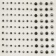 Mezze perline adesive 3-5 mm 108 pezzi nero e grigio