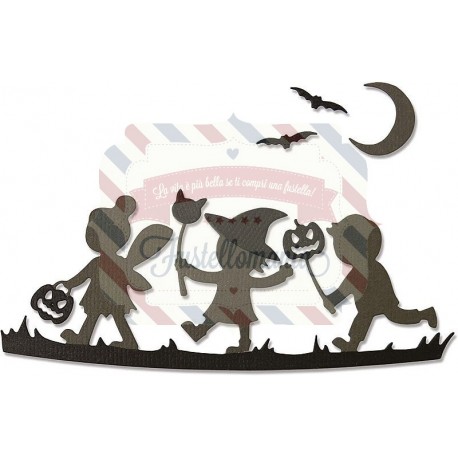 Fustella Sizzix Thinlits Sagome di Halloween by Lisa Jones