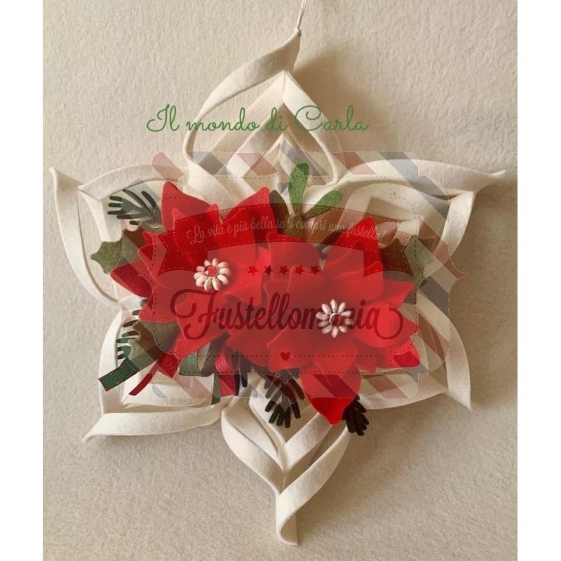 Fustella Sizzix A4 Christmas Foliage by Lisa Jone