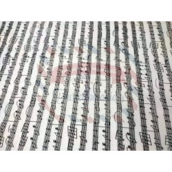 Pannolenci morbido note musicali Fustellomania 1mm - 1 foglio 45x50 cm