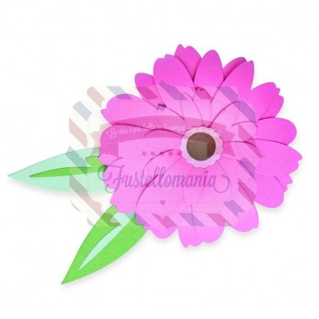 Fustella Sizzix Thinlits Gerbera flower