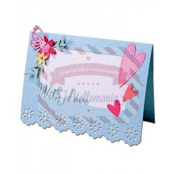 Fustella Sizzix Thinlits This Lace Card Base Set by Olivia Rose