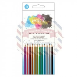 Set 12 matite Artiste metallic pencil