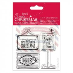 4 X 4 CLEAR STAMPS - CHRISTMAS SIGNS