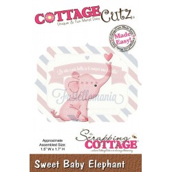 Fustella metallica Cottage Cutz Baby elephant mini