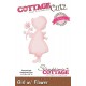 Fustella metallica Cottage Cutz Girl with Flower
