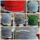 Nastro di lana con cordoncino in juta 1 metro colore a scelta