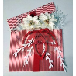 Kit fustellati Fuori porta pacco regalo con stelle di Natale in feltro 3 mm
