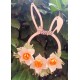 Kit Coniglio pasquale in legno con fiori
