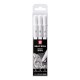 Gelly roll penna Sakura gel 05, 08 e 10 Bianco 3 pezzi