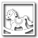 Fustella metallica Cavallo a dondolo