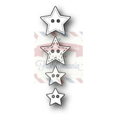Fustella metallica PoppyStamps Super Star Buttons