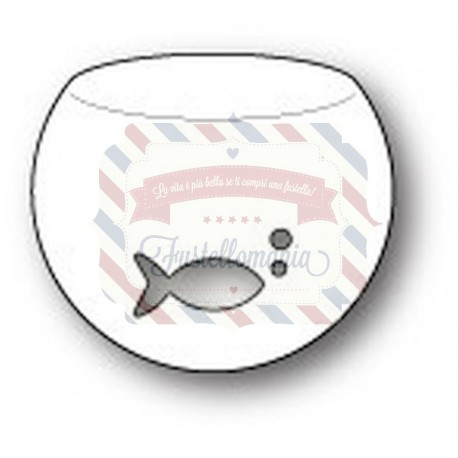 Fustella metallica PoppyStamps Little Fish Bowl