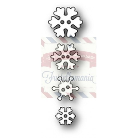 Fustella metallica PoppyStamps Frosty Snowflake Buttons