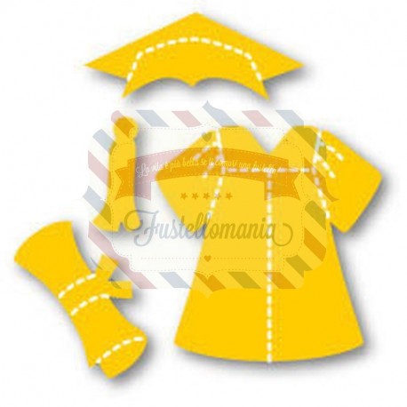 Fustella Sizzix Originals Yellow Vestito laurea