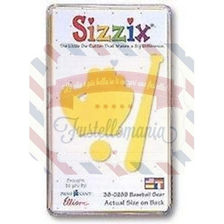 Fustella Sizzix Originals Yellow Mazza da baseball e guantone