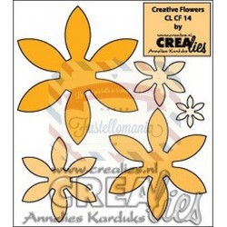 Fustella metallica Crealies Creative Flowers 14