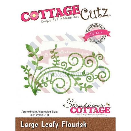 Fustella metallica Cottage Cutz Large Leafy Flourish