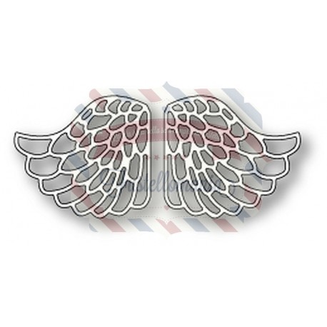 Fustella metallica Memory Box Lacy Angel Wings