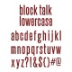Fustella Sizzix BIGz XL Tim Holtz Alfabeto Block Talk lowercase