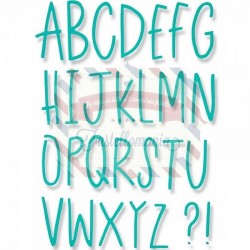 Fustella Sizzix Thinlits Alfabeto Delicate Letters