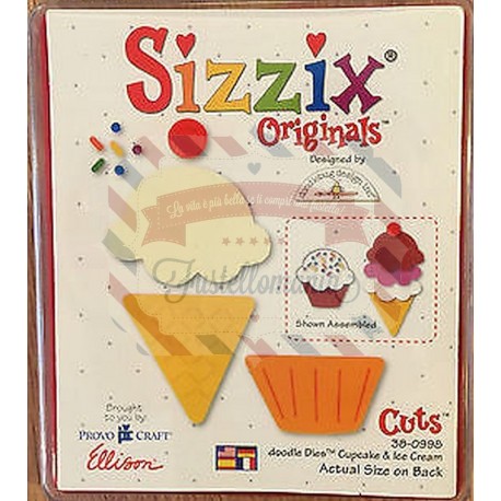 Fustella Sizzix Originals Cupcake and Ice Dream
