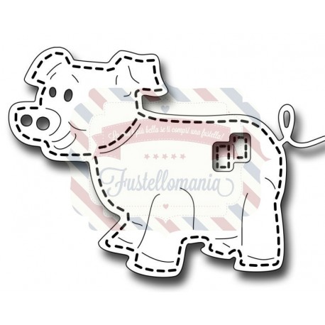 Fustella metallica Stitched Pig