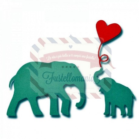 Fustella Sizzix Thinlits Baby Elephant