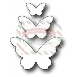 Fustella metallica PoppyStamps Emelia Butterfly Trio