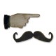Fustella Sizzix Movers & Shapers Mini Mustache & Pointed Finger