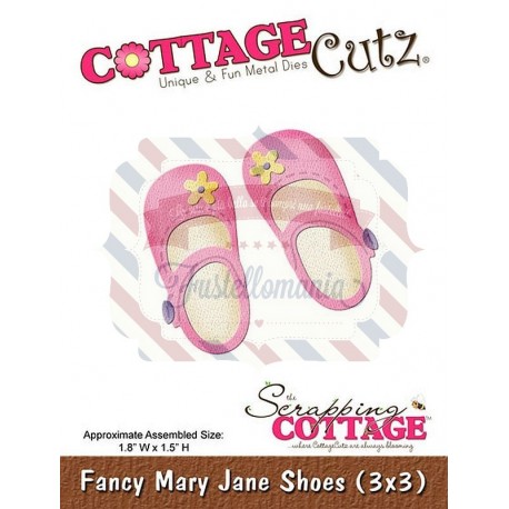 Fustella metallica Cottage Cutz Fancy Mary Jane Shoes