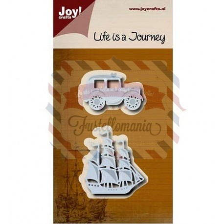 Fustella metallica e timbro Joy! Crafts Life is a Journey