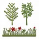 Fustella Sizzix Thinlits Green Garden