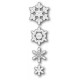 Fustella metallica PoppyStamps Stitched Evangeline Snowflakes