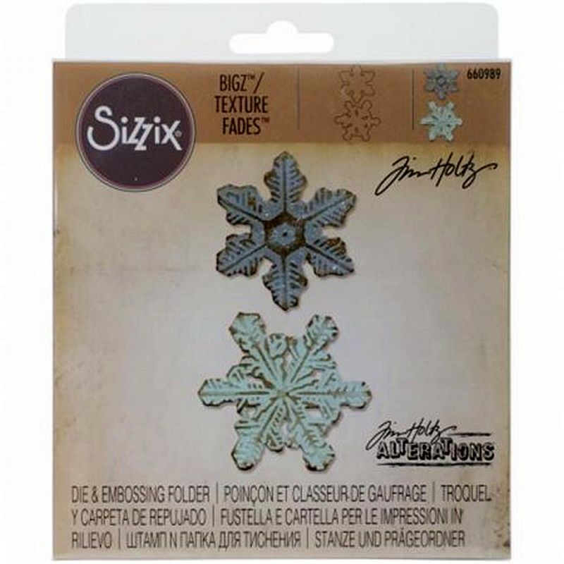 Fustella Sizzix Bigz Tim Holtz Layered Snowflakes