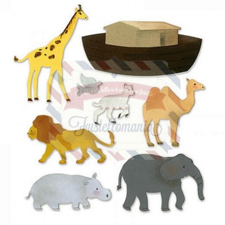 Fustella Sizzix XL Noah's Ark with Animals