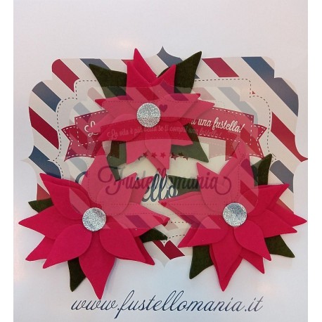 Fustella Sizzix BIGz L Layered Poinsettia Stella di Natale
